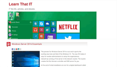 Desktop Screenshot of learnthatit.com